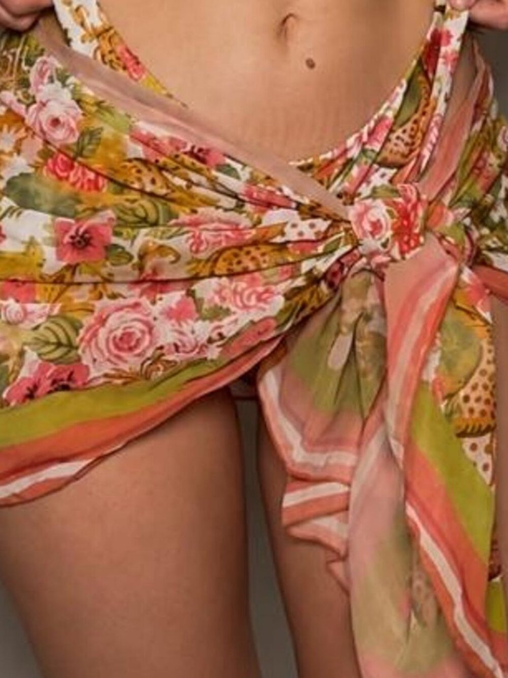 Women's Multi Bikini-and-tankini-scarf cute cover up can also be used as durag